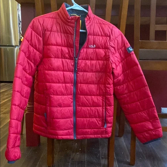 Lole Red Puffer Jacket - Picture 1 of 2